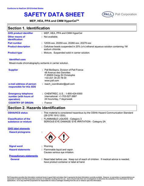 Safety Data Sheet Section 1. Identification