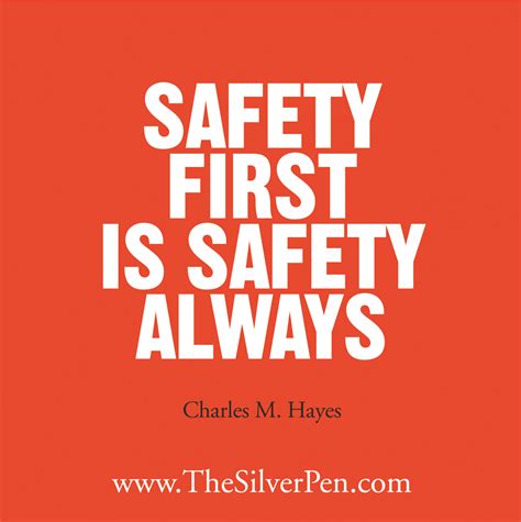 Safety First Quotes