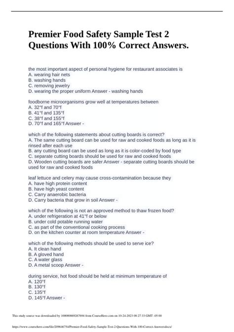 Safety Pure Test Answers