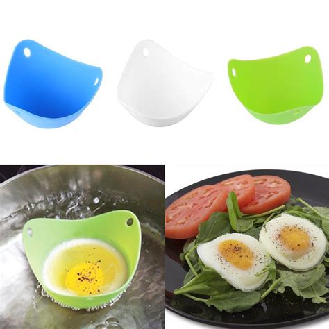 Safety Silicone Egg Poacher Cups Boiler Cookware Microwave …