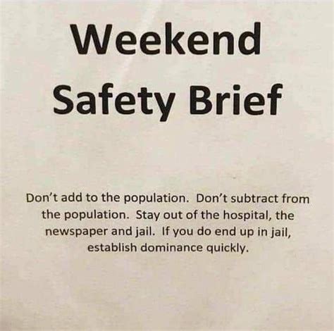 Safety brief: Don