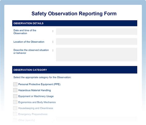 Safety report template word free download.  Create clear, Workplace In...