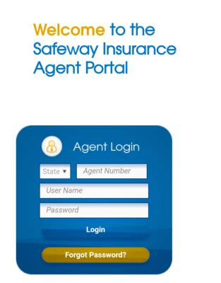 Safeway Insurance Agent Login