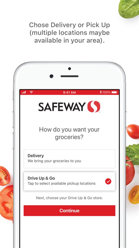  Maximize your savings with the Safeway Deals & Delivery app! Get all your deals, coupons and rewards in one easy place with up to 20% in weekly savings.* One app handles all your shopping needs from planning your next store run to ordering DriveUp & Go™ or letting us deliver to you. Download and register to start saving. 