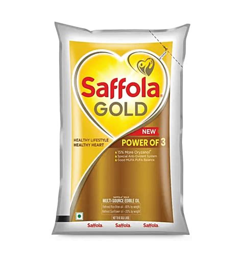 Saffola Gold Refined Oil Blend of Rice Bran oil & Corn …