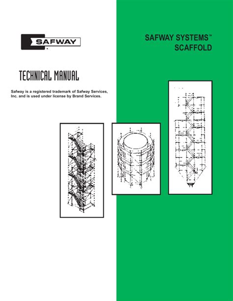 Safway systems scaffold technical manual.  With the most experienced engi...