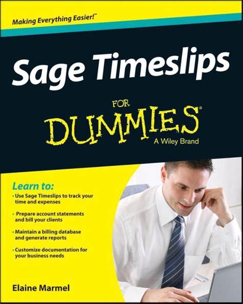 Full Download Sage Timeslips For Dummies By Elaine Marmel