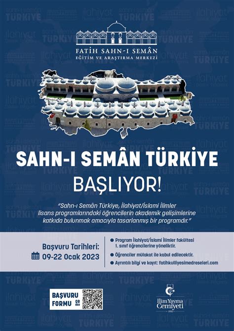 Sahn-ı Semân Halkaları Bahar Dönemi Başvuruları Başladı İYC . 