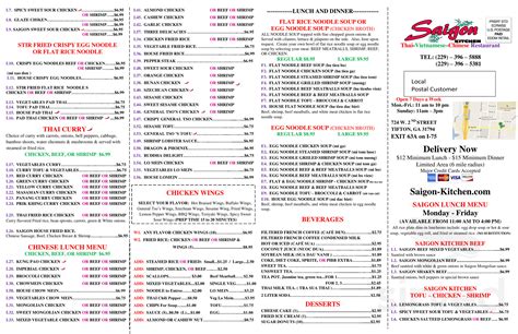 Saigon Kitchen Tifton in Tifton, GA 31794. View hours, reviews, phone number, and the latest updates for our Chinese Thai Vietnamese restaurant located at 724 W 2nd St.. 