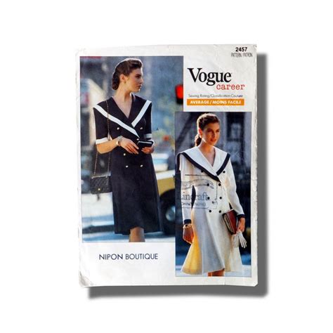Sailor Dress Pattern Vogue Designer Pattern Sewing Pattern Etsy