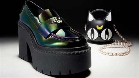 Sailor moon jimmy choos. Jimmy Choo x Sailor Moon Luna Loafers. Hand made limited edition chunky platform loafers in collaboration with Naoko Takeuchi (author of Sailor Moon). 