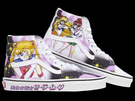 Sailor moon vans. May 31, 2022 · Entre otras cosas, la colección Vans x Sailor Moon contará los Sk8-Hi Stacked con plataforma, decorados con el broche y el moño de Serena (Usagi), así como los símbolos de las Sailor Guardian. 