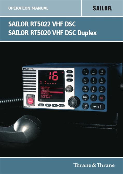 Sailor rt5022 vhf dsc technical manual. - L' orazione domenicale, esposta dal conte giovanni pico della mirandola..