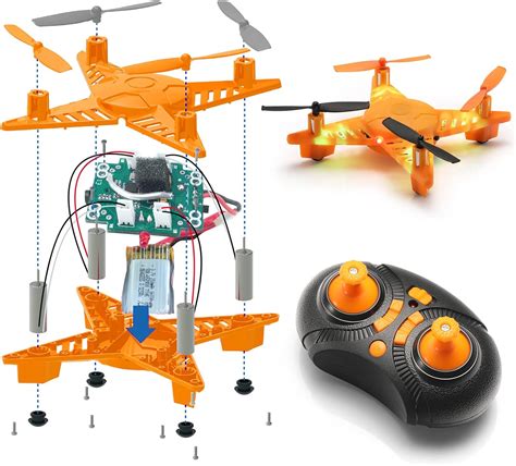 SainSmart Jr. Mini DIY Drone Kit STEM Remote Control Quadcopter, Build
