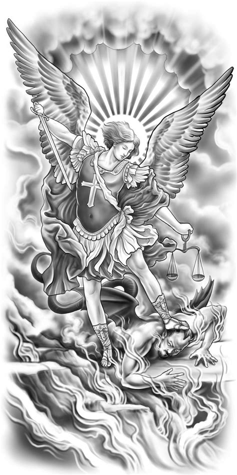 Saint Michael Tattoo Drawing
