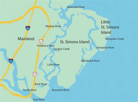 Saint Simons Sound Map - Bay - Georgia, United States - Mapcarta