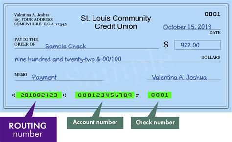 All ST. LOUIS COMMUNITY CREDIT UNION routing numbers are located instantly in the database. To verify a check from ST. LOUIS COMMUNITY CREDIT UNION call: 314-534-7610. Have a copy of the check you want to verify handy, so you can type in the routing numbers on your telephone keypad.. 