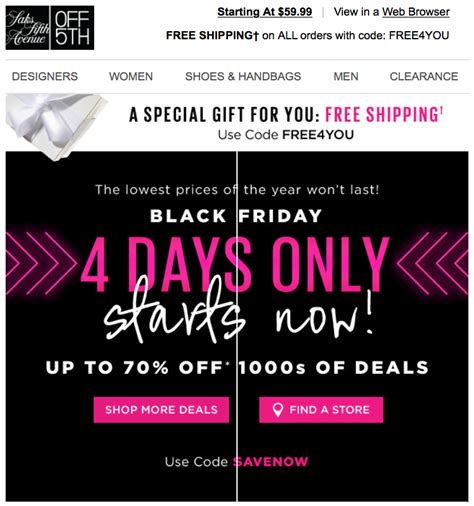 Saks Off 5TH Black Friday Sale 2024 - hotdeals.com