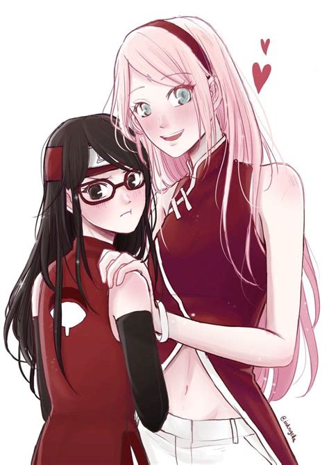 Sarada is the only child of Sasuke and Sakura Uchiha. She was born while Sakura was accompanying Sasuke on his travels, and was delivered with the help of Karin in one of Orochimaru 's hideouts; [2] as such, there is no record of her birth at the Konoha Hospital. [3] As a way to keep a connection with Sasuke, despite being happy for him, Karin .... 