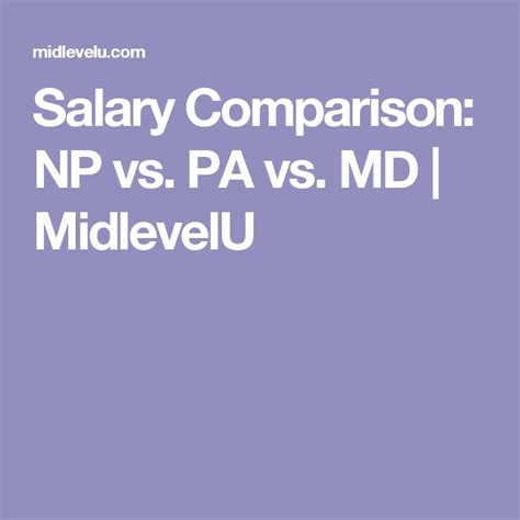 Salary Comparison: NP vs. PA vs. MD ThriveAP