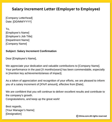 Salary increment letter to employee from the employer. .  <a href=https://emplato.com/...
