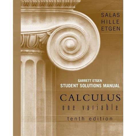 Salas hille etgen solutions manual 10th edition. - Critique et fiction chez maurice blanchot: (re)lire la limite..