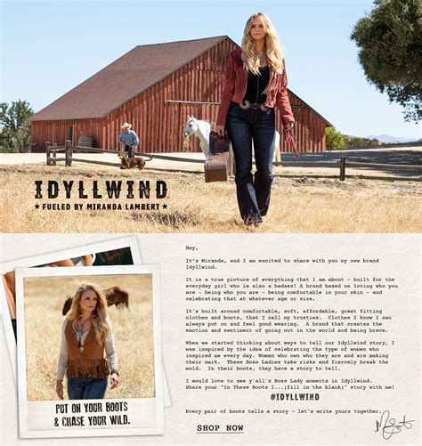 Sale – Idyllwind Fueled by Miranda Lambert