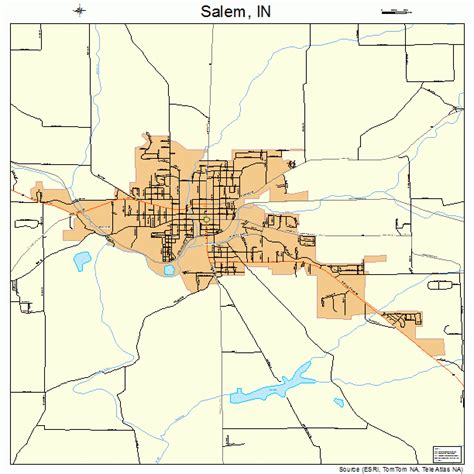 With interactive Salem Indiana Map, view regional highways maps, road situations, transportation, lodging guide, geographical map, physical maps and more information. On Salem Indiana Map, you can view all states, regions, cities, towns, districts, avenues, streets and popular centers' satellite, sketch and terrain maps. . 