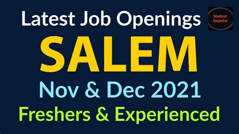 Salem jobs. 978-619-5630, and we can assist you! Thank you! City of Salem Employment Opportunities [block:block=76] Join our team today!Assistant City Clerk - ElectionsPrincipal Account Clerk - Treasurers DepartmentDesign Review Board and Salem Redevelopment Authority Clerk - Planning DepartmentDeputy Director of Public Services - Department of … 