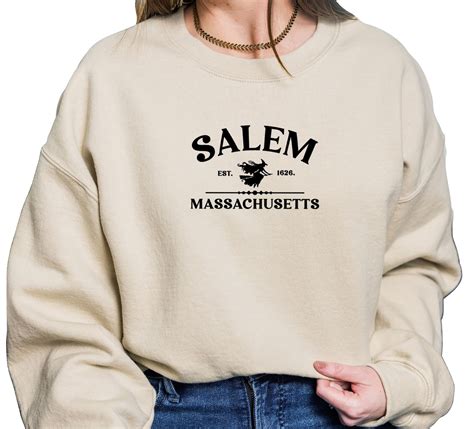 Salem Sweatshirt, Salem Hoodie, Massachusetts Sweatshirt, Salem Crewneck, Vacation Shirt Gift, Travel Sweater, Souvenir (565) Sale Price $37.40 $ 37.40 