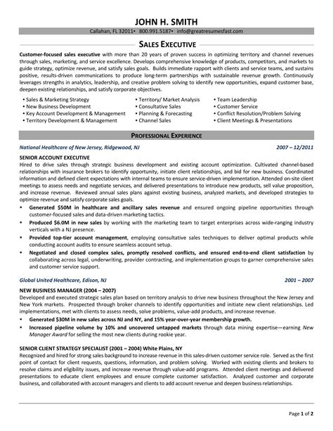 Sales Executive Resume Samples [+ 3 Examples] VisualCV