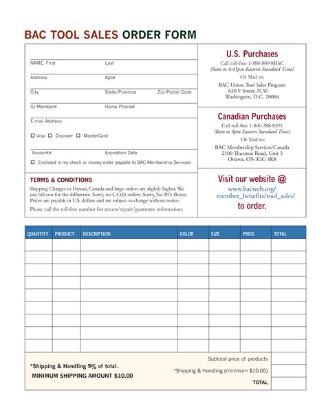 Sales Form Examples and Templates