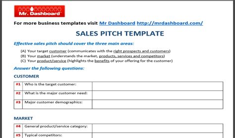 Sales Pitch Ideas Examples and Forms