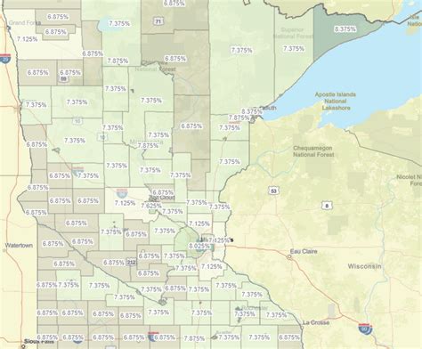 Sales Tax Rate Spreadsheet - ZIP Code Search Minnesota …