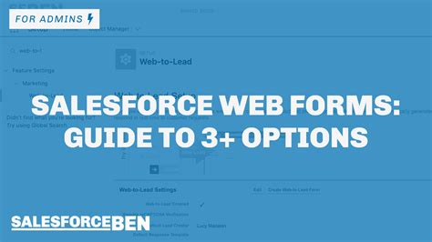 Salesforce Web Forms Guide to 3+ Options Salesforce Ben