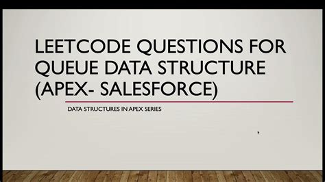 Salesforce apex leetcode.  In this video, we would be solving Introduction...