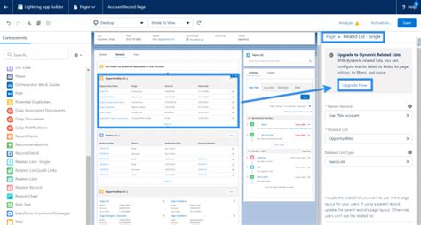 Salesforce dynamic related list.  For example, if you’re looking at a contact deta...