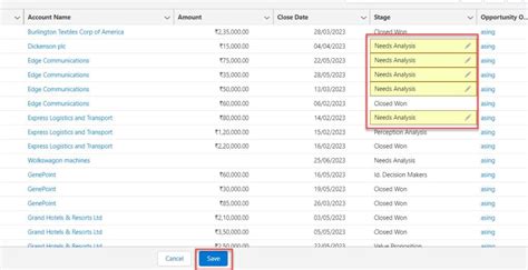 Salesforce list view inline editing limitations.  To make inline editable possible, we ...