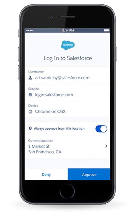 Salesforce verification. Required Editions · Download and install the Salesforce Authenticator app for the type of mobile device you use. · From your personal settings, in the Quick ... 