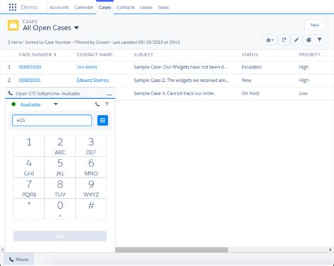 Salesforce-Contact-Center Unterlage