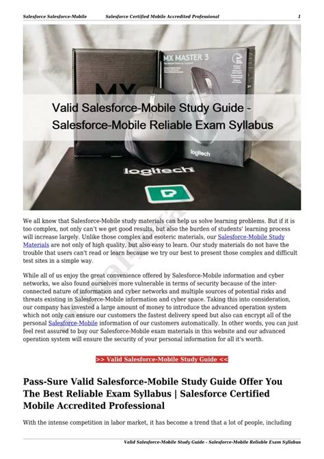 Salesforce-Mobile Valid Exam Questions