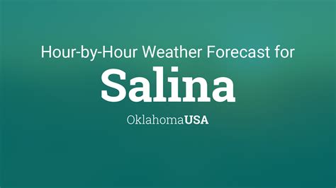 Salina weather hourly. Oct 30, 2016 · Time/General. Weather. Time Zone. DST Changes. Sun & Moon. Weather Today Weather Hourly 14 Day Forecast Yesterday/Past Weather Climate (Averages) Currently: 74 °F. Sunny. (Weather station: Salina Municipal Airport, USA). 