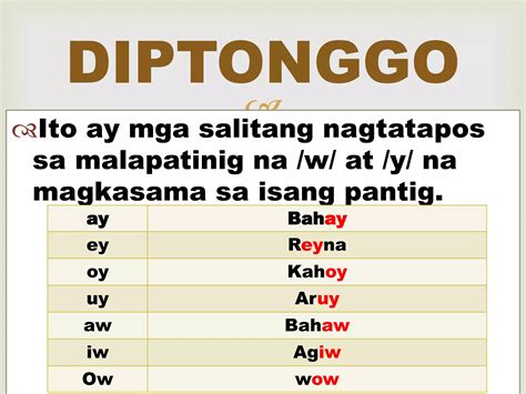 Salitang Nagtatapos Sa Ay - QnA