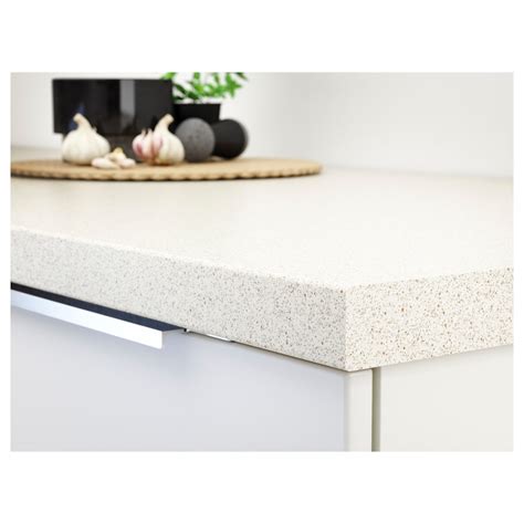 Laminate countertops are very durable and easy to maintain. With a little care, they stay like new for many years. You can cut the countertop to the length you want and cover the edges with the 2 included edging strips. The thicker countertop (1½") with straight front edge works perfectly in a modern style kitchen. . 