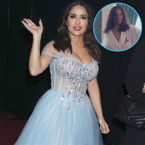 Salma hayek flashes. Peek-a-boo! Salma Hayek flashed her underwear beneath a star-print shirt when she attended the Saint Laurent show on Monday night for Paris Fashion Week. View gallery. The look of love: Salma was ... 