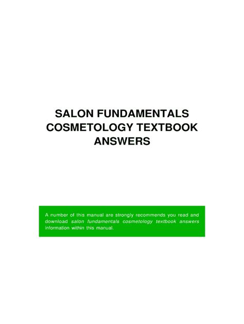 Salon fundamentals cosmetology study guide answer key. - Yamaha radian 600 repair manual aqpbfbp.