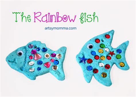 Salt Dough Ornaments Inspired by The Rainbow Fish - Artsy Momma