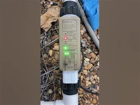 If the SALT LED is flashing GREEN after 2 minutes, then the unit has detected a salinity level above 4500 ppm. Verify salinity of test water. 9. Press and hold the MORE button for 3 seconds to enable "Diagnostic Mode"..