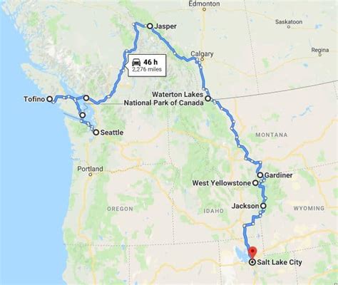 How long is the drive from Seattle, WA to Salt Lake City, UT? The total driving time is 12 hours, 18 minutes. Your trip begins in Seattle, Washington. It ends in Salt Lake City, Utah. If you're planning a road trip, you might be interested in seeing the total driving distance from Seattle, WA to Salt Lake City, UT.. 
