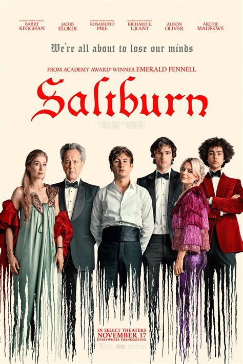 Saltbrun movie. An earlier version of this movie review misidentified two characters: Oliver's professor, who scoffs at Oliver for reading all 50 books on his summer reading list; and Felix's sister, Venetia. 